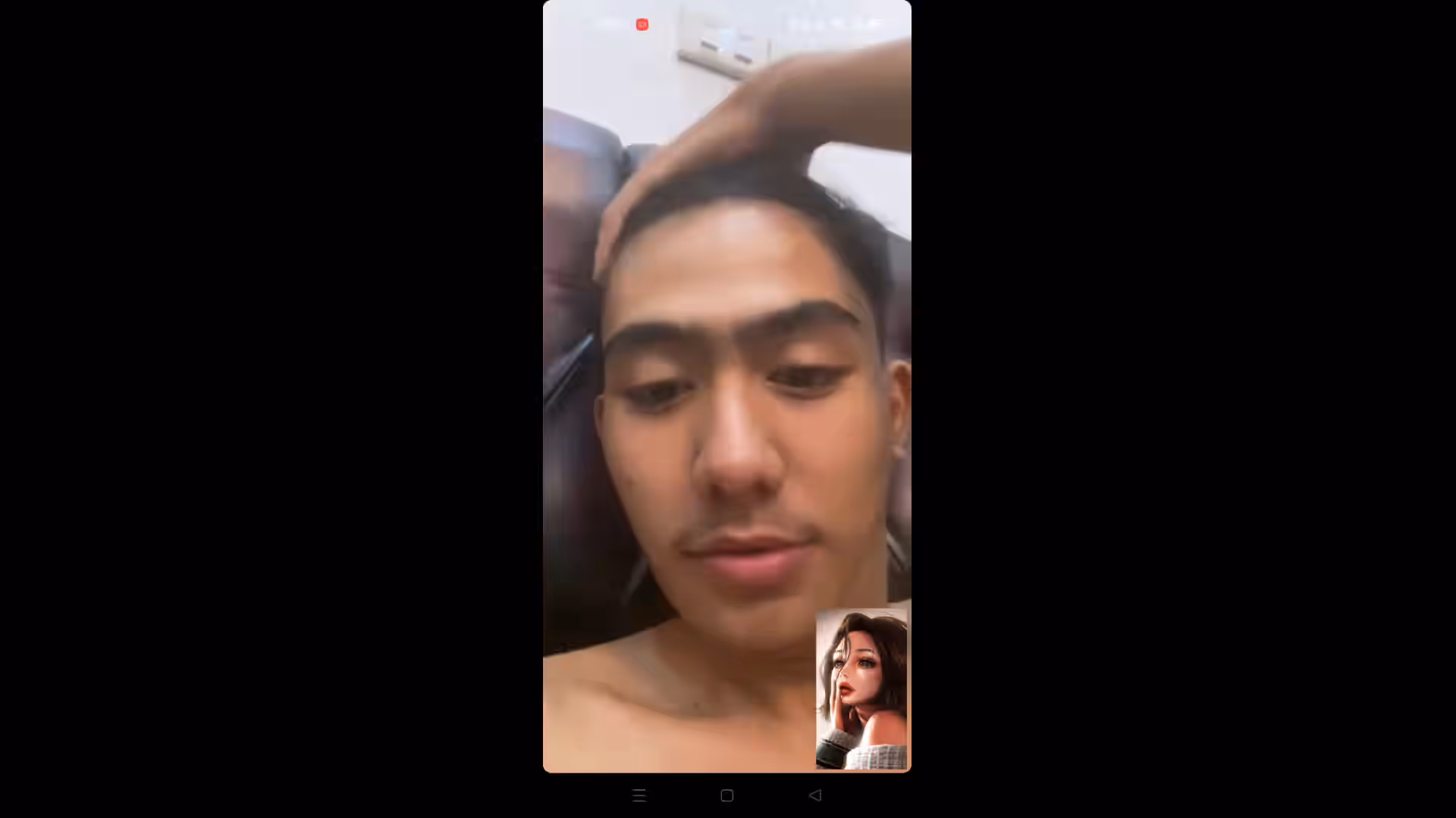 Prank Stright | duh ayank jembutnya panjang banget sih… jadi pengen aku kepang deh