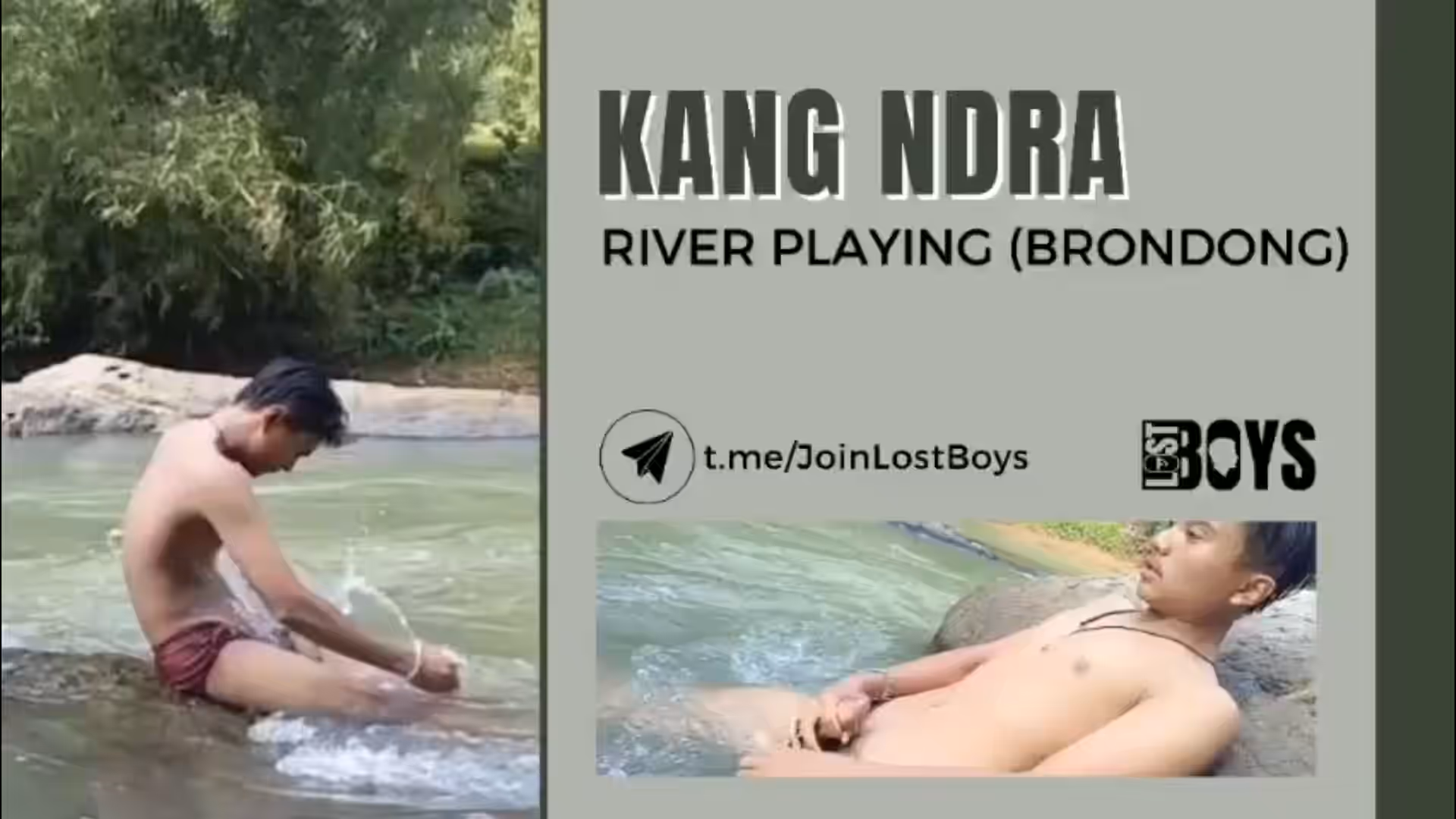 Kang Ndra Mandi disungai sambil coli