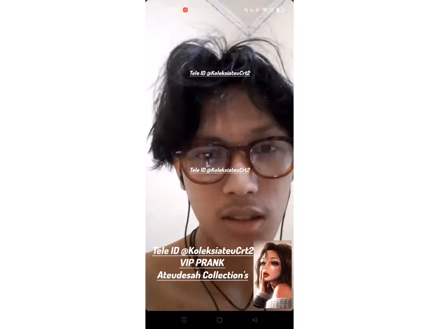 Prank Stright | belah tengah rambut kamu kaya jalan tol, lurus banget